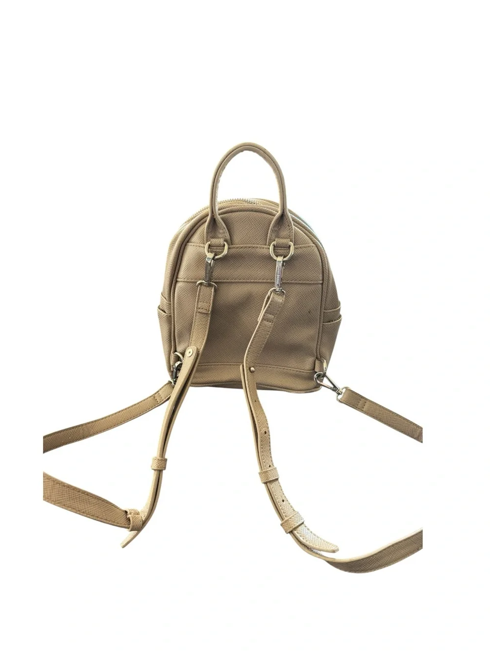 Steve Madden Taupe Mini Backpack with Silver Studs